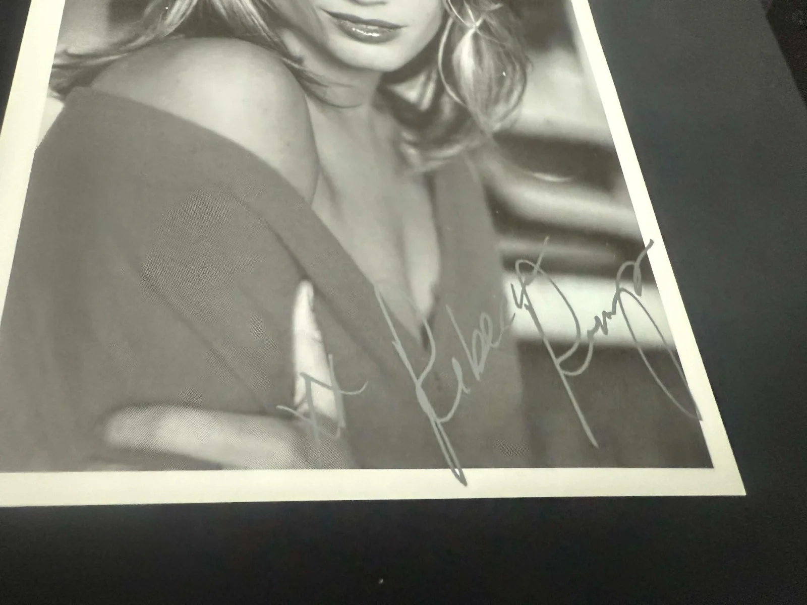 REBECCA ROMIJN SIGNED AUTOGRAPH AUTO B&W PHOTO 5X7" AMERICAN ACTRESS X-MEN, image 2