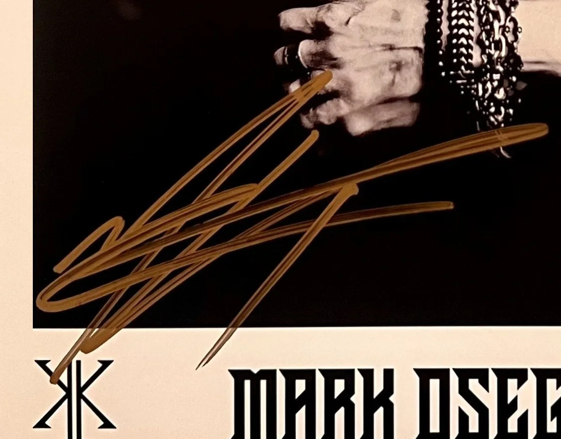 MARK OSEGUETA Ltd Ed Hand Signed RARE Litho Photograph! DEATH ANGEL KERRY KING, изображение 2