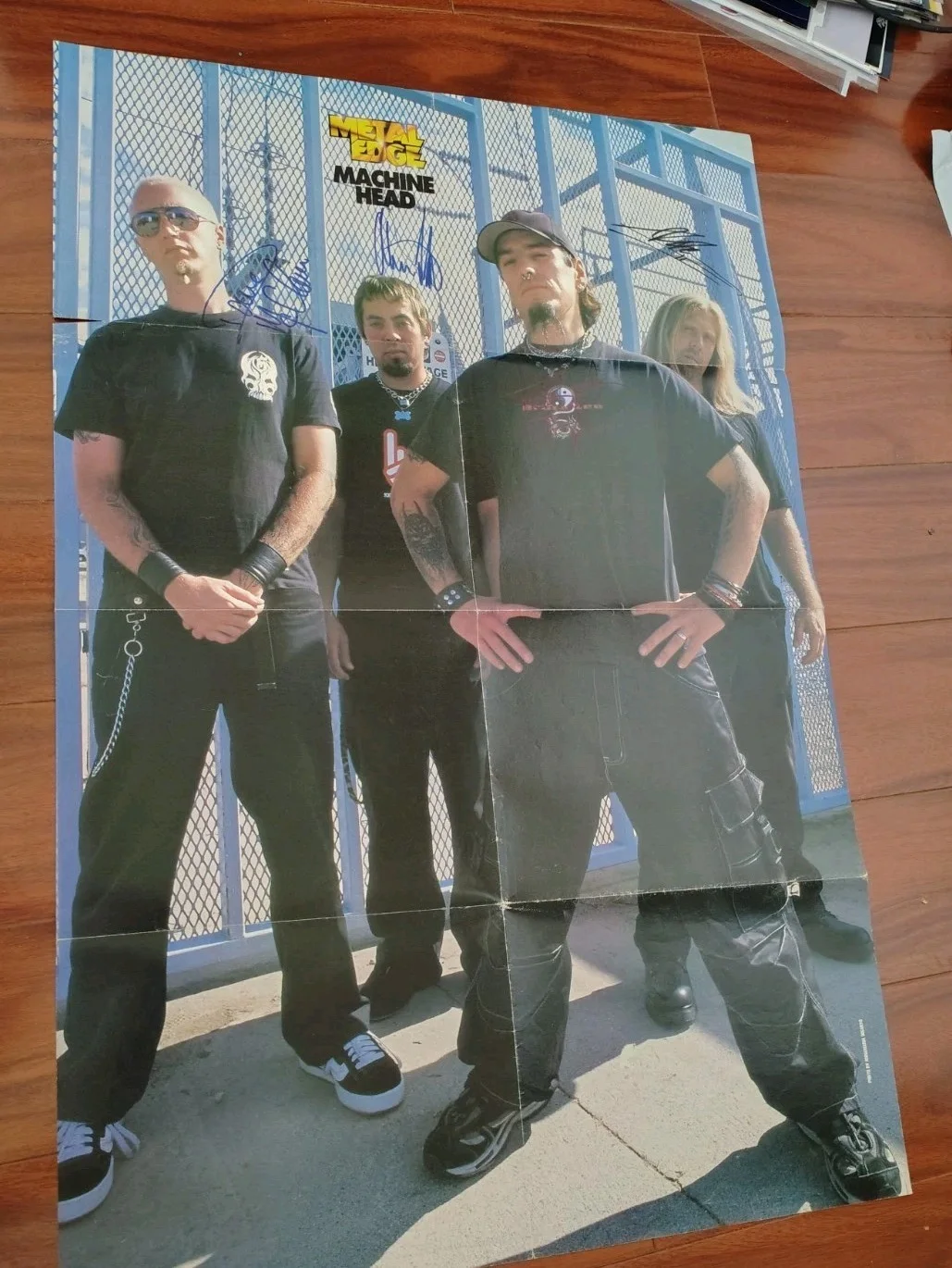 Machine Head Huge Signed Band Poster Machinehead Metal Band, image 2