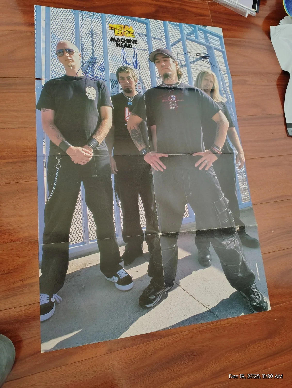 Machine Head Huge Signed Band Poster Machinehead Metal Band, image 4