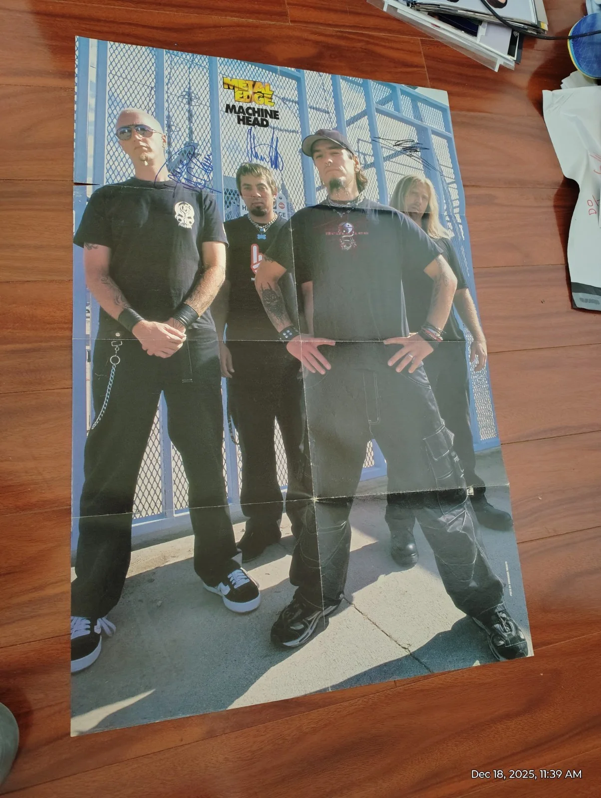 Machine Head Huge Signed Band Poster Machinehead Metal Band, image 5