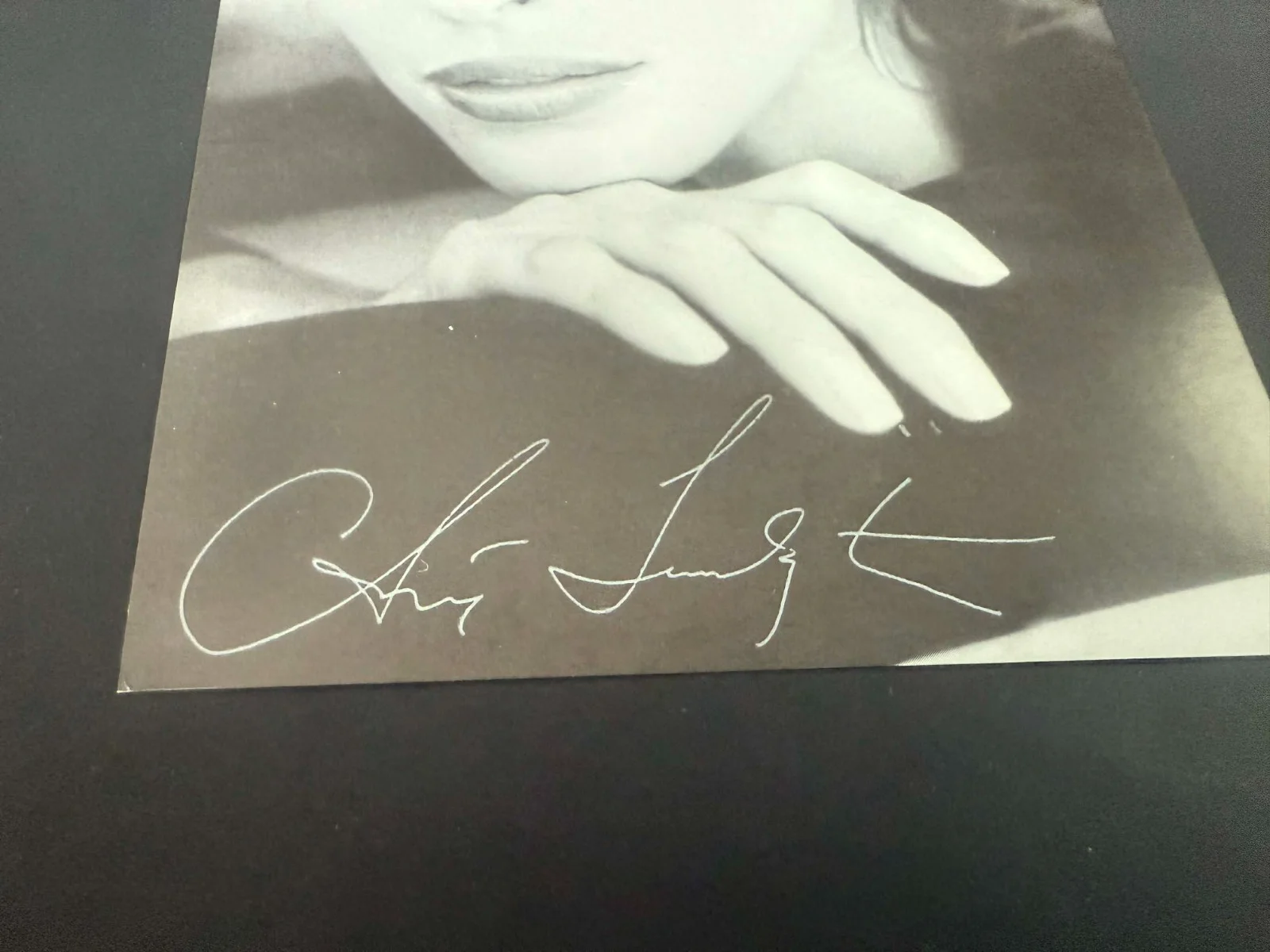 CHRISTY TURLINGTON SIGNED AUTOGRAPH B&W PHOTO 5X7" AMERICAN MODEL, image 2