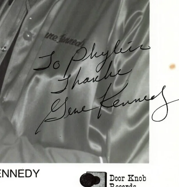 Karen Jeglum Gene Kennedy 1980s Autographed Press Photo Hand Signed Music *P75c, изображение 3