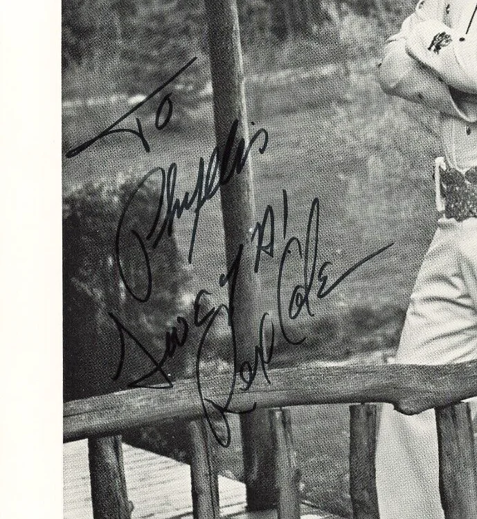 Rex Cole 1970s Autographed Press Photo Bluebird Song Music Hand Signed *P75c, image 2