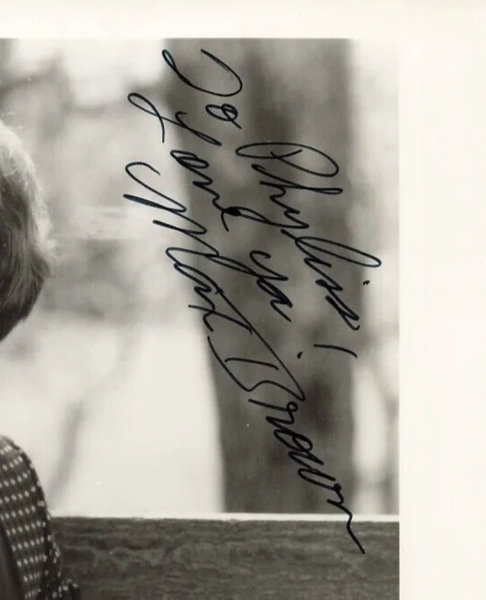 Max Brown 1970s Autographed Press Photo Door Knob Records Hand Signed *P75b, image 2