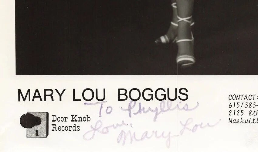 Mary Lou Boggus 1970s Autographed Press Photo Country Music Hand Signed *P75c, изображение 2