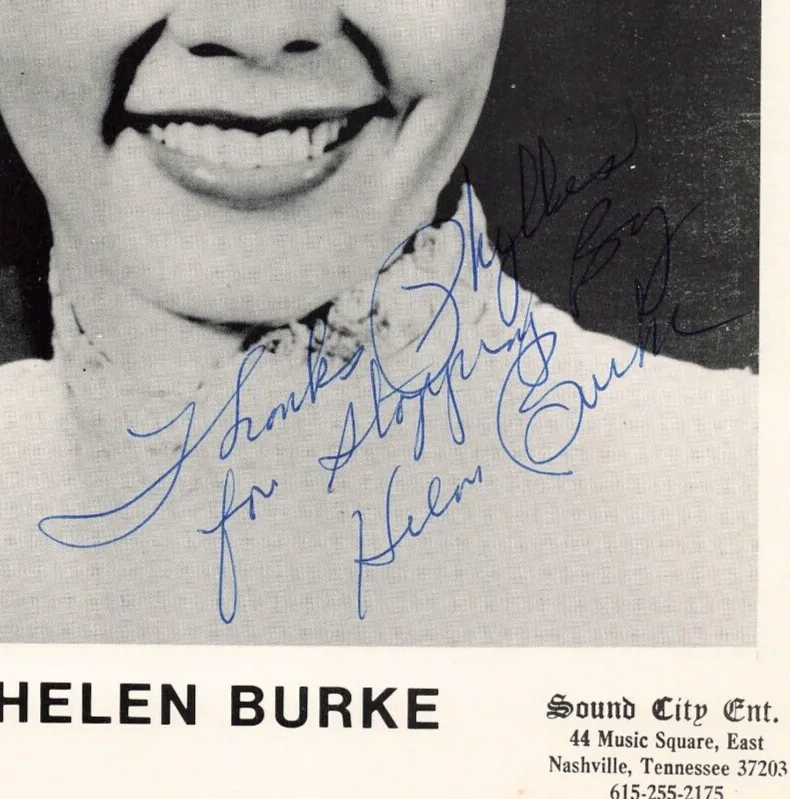 Helen Burke 1970s Autographed Press Photo Stepping Stones Hand Signed *P75c, изображение 2