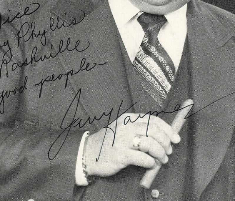 Jerry Haymes 1970s Autographed Press Photo Umpire Music Hand Signed *P75b, изображение 2