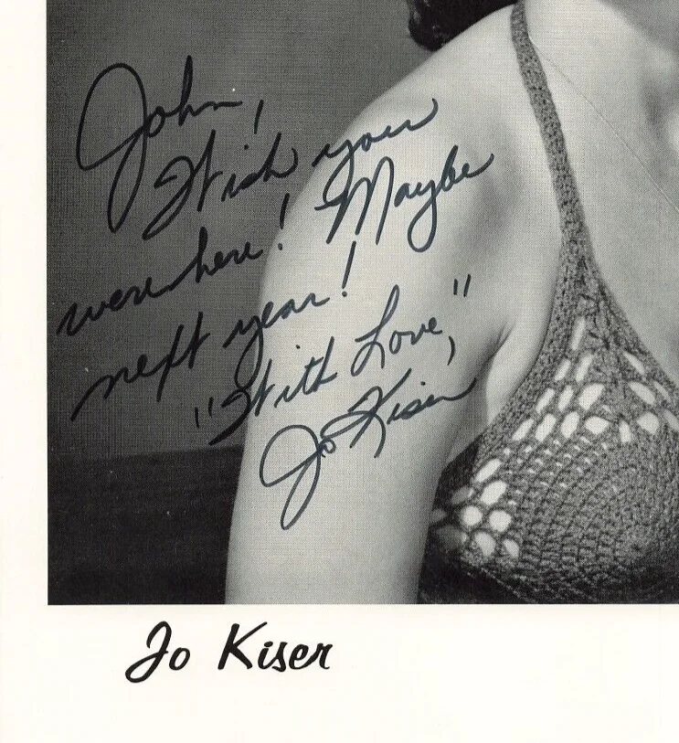Jo Kiser 1970s Autographed Press Photo Pin Up Country Music Hand Signed *P75c, изображение 2