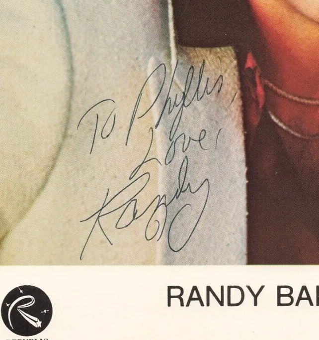 Randy Barlow 1970s Autographed Press Photo Country Music Hand Signed *P75c, изображение 2