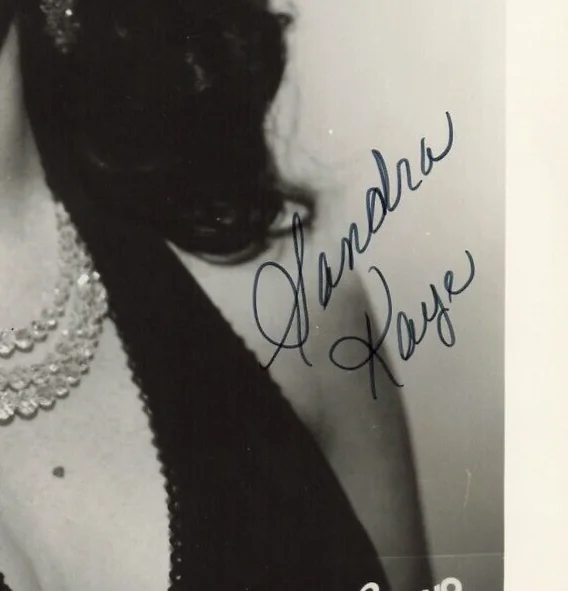 Sandra Kaye 1970s Autographed Press Photo Kenmark Music Hand Signed *P75b, image 2