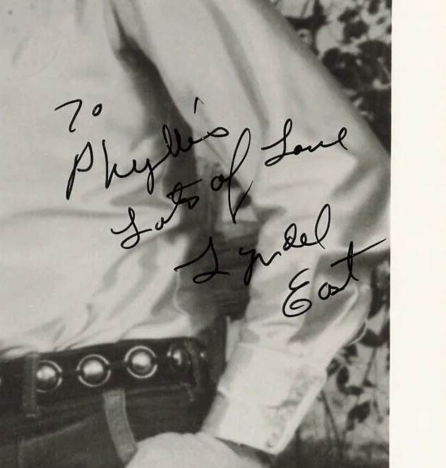 Lyndel East 1970s Autographed Press Photo Country Music Hand Signed *P75c, изображение 2