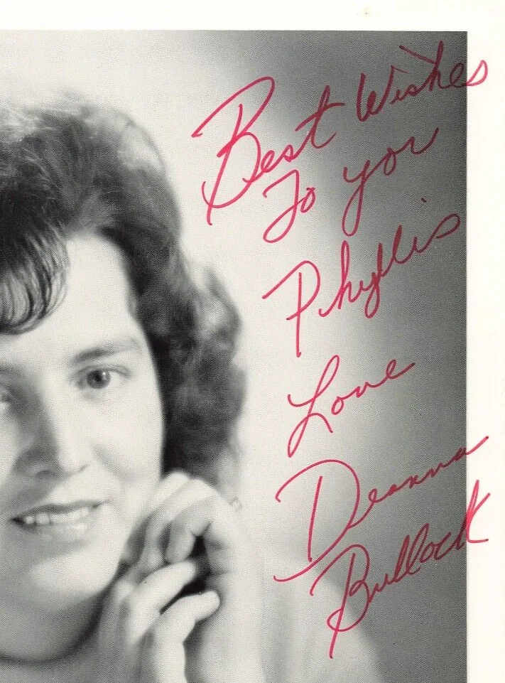 Deanna Bullock 1970s Autographed Press Photo Derby Town Hand Signed *P75c, image 2