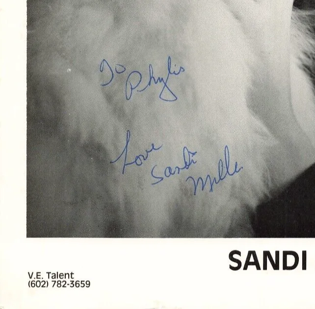 Sandi Miller 1970s Autographed Press Photo VE Records Hand Signed *P75c, изображение 2