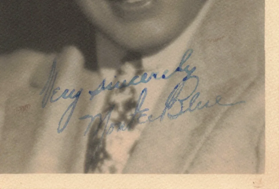 Monte Blue — Monte Blue 1920s Fan Photo Movie Original Autograph Silent Era Actor *P184a, изображение 2