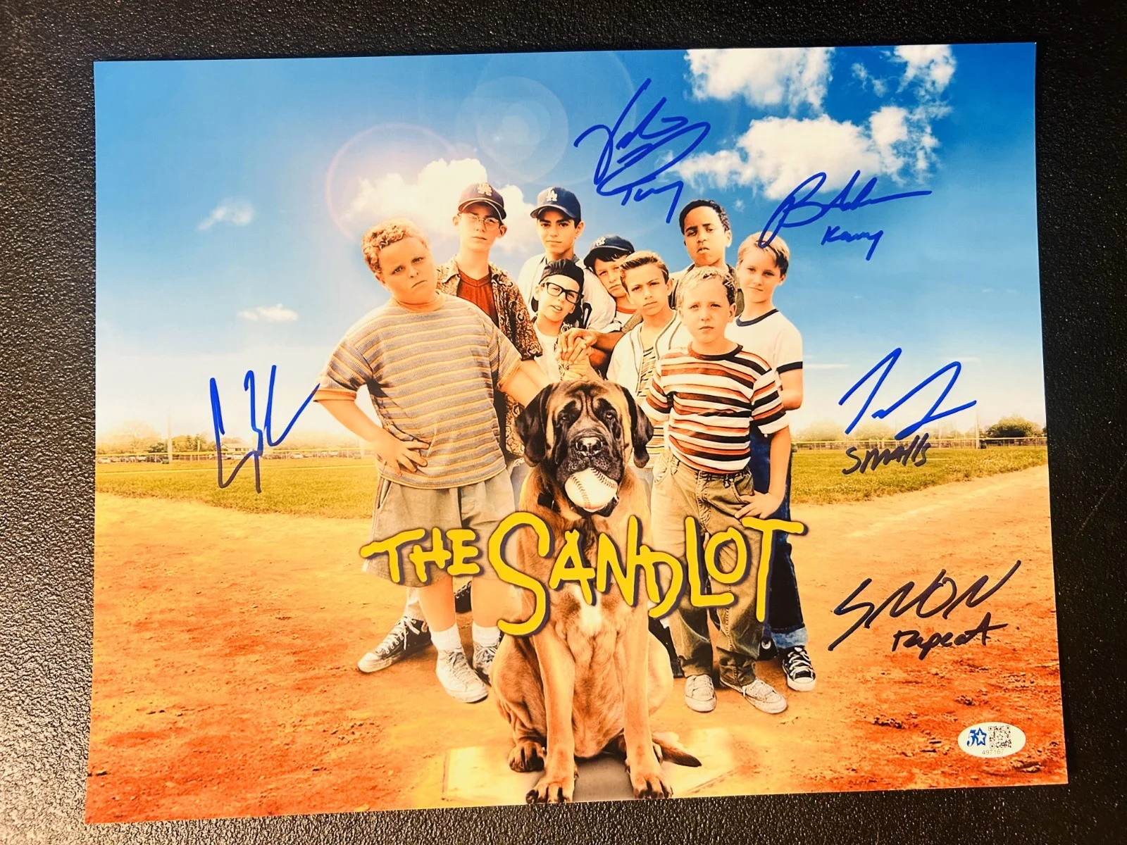 Tom Guiry, Brandon Adams, Victor DiMattia, Chauncey Leopardi, Sha — The Sandlot Autographed/Signed 11x14 Photo Five Star Cert.🔥📈, image 5