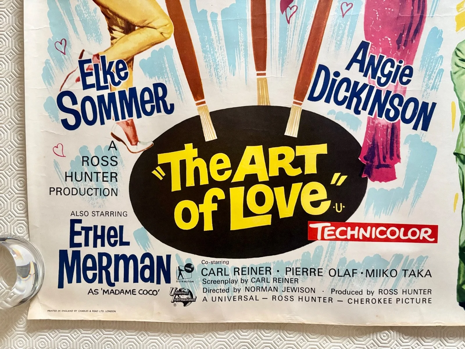 The Art of Love That Funny Feeling Original 1965 Double Bill Quad Poster, изображение 2