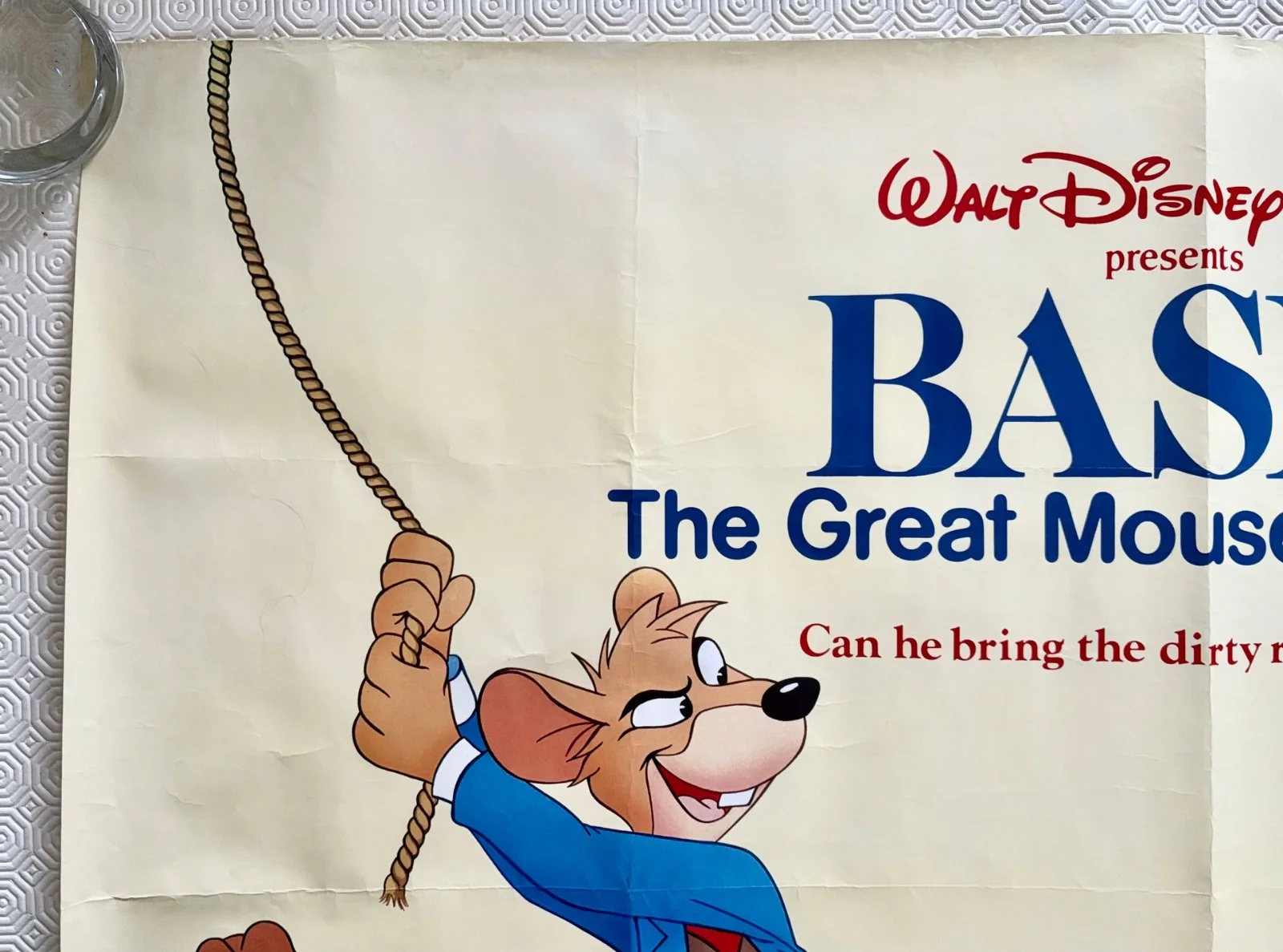 Walt Disney's Basil The Great Mouse Detective Original 1986 Quad Poster, image 5