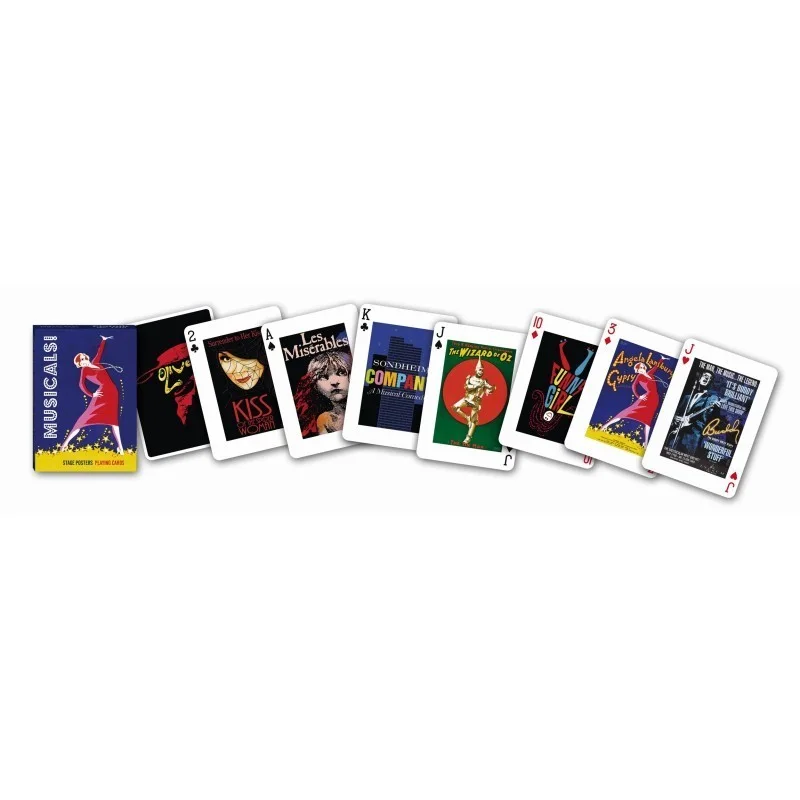 Musicals (posters from stage shows) set of 52 playing cards + jokers, image 2