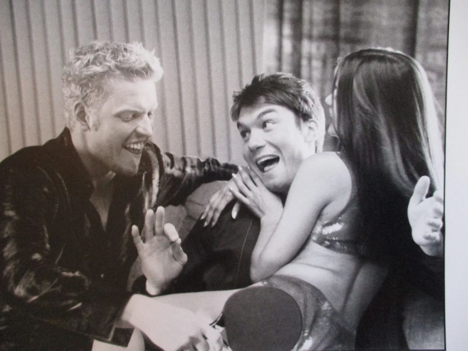 Jake Busey/Jerry O'Connell("TOMCATS")2001 10" x 8" Black and White Press Photo, image 2