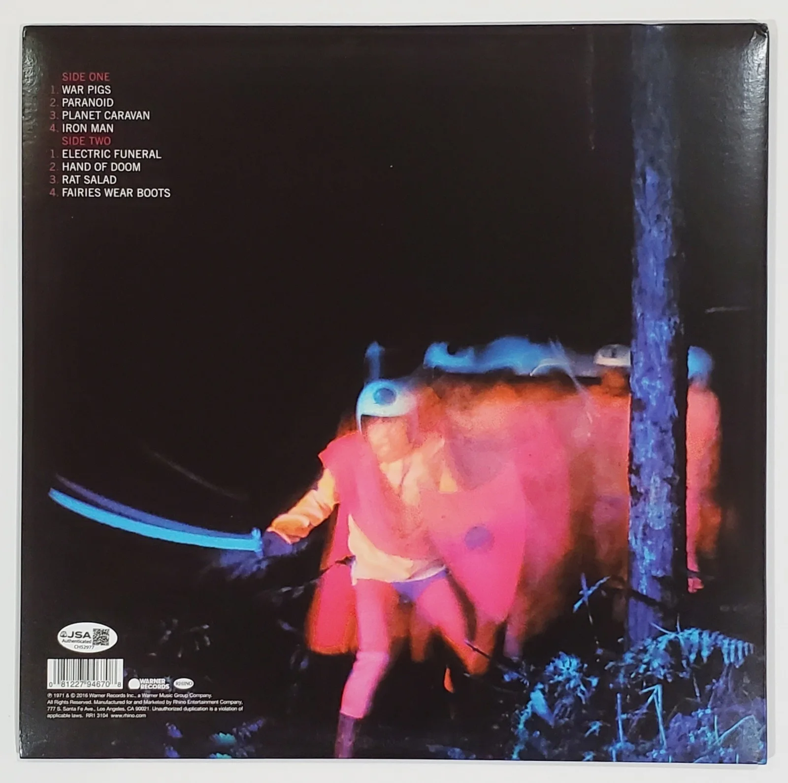 GEEZER BUTLER BLACK SABBATH SIGNED PARANOID VINYL LP RECORD ALBUM W/ JSA CERT, image 2