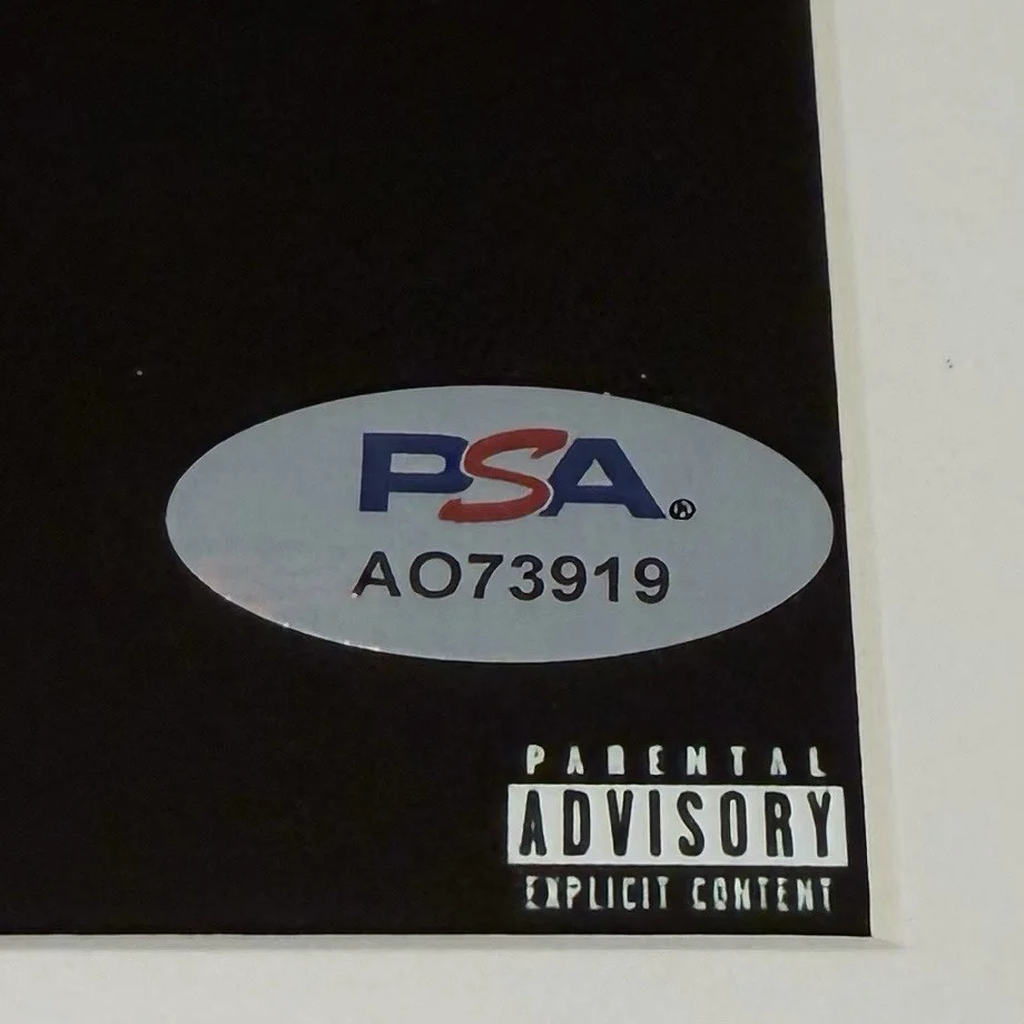 HUNXHO RAPPER SIGNED BEFORE THE ALBUM CD AUTOGRAPH FRAMED PSA COA, image 4