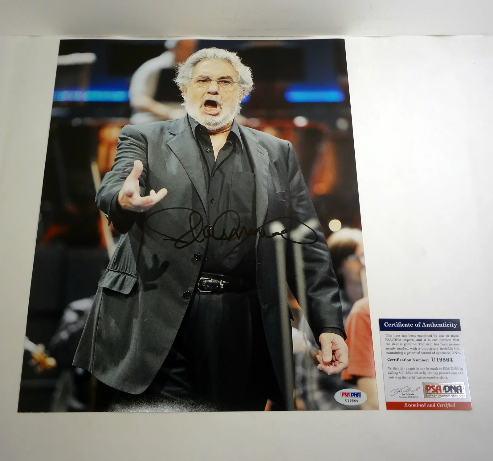 Placido Domingo — Placido Domingo The Three Tenors Signed Autograph 11x14 Photo PSA/DNA COA #3