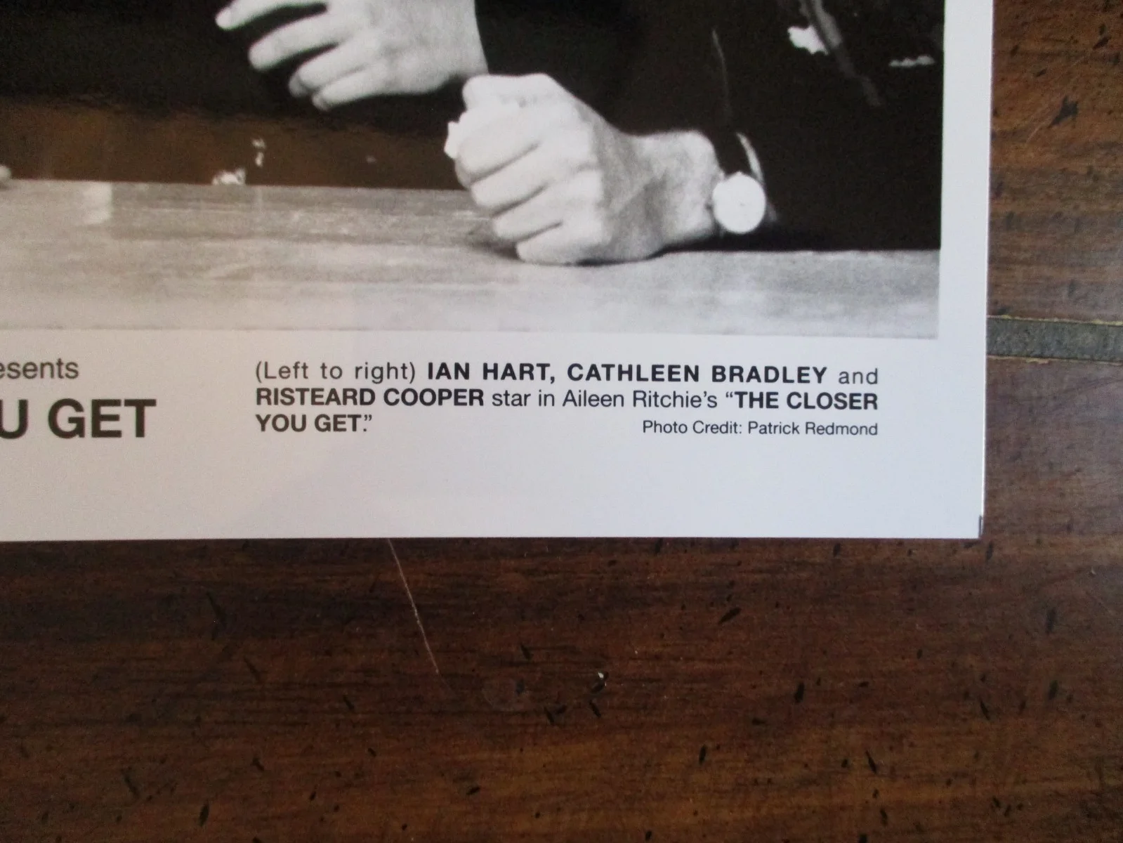 Cathleen Bradley/Ian Hart/Risteard Cooper(THE CLOSER YOU GET)2000 10x8 B&W Photo, изображение 2