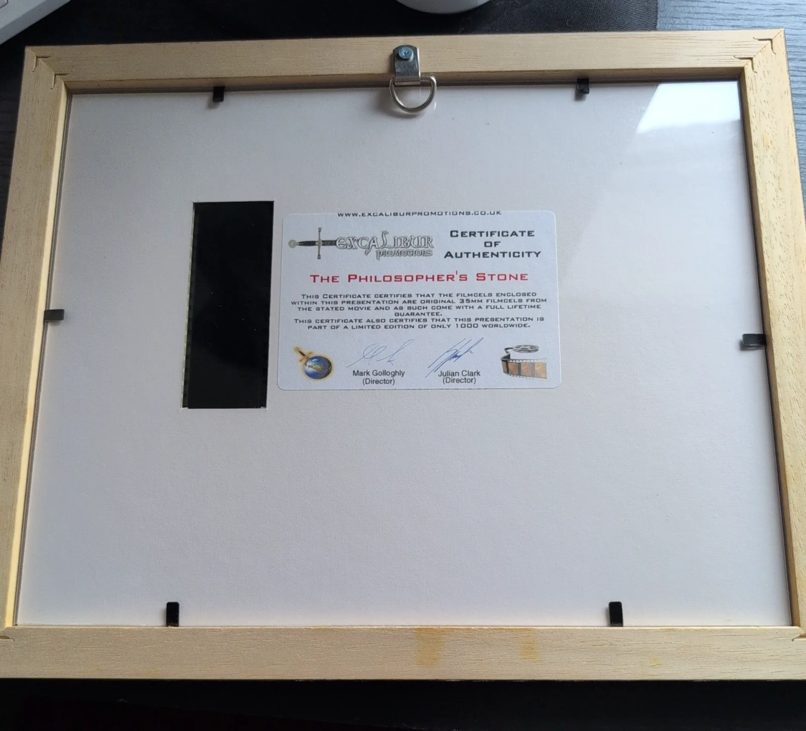 Harry Potter Philosopher’s Stone Original 35mm Film Cell 10/1000 Framed COA, изображение 5