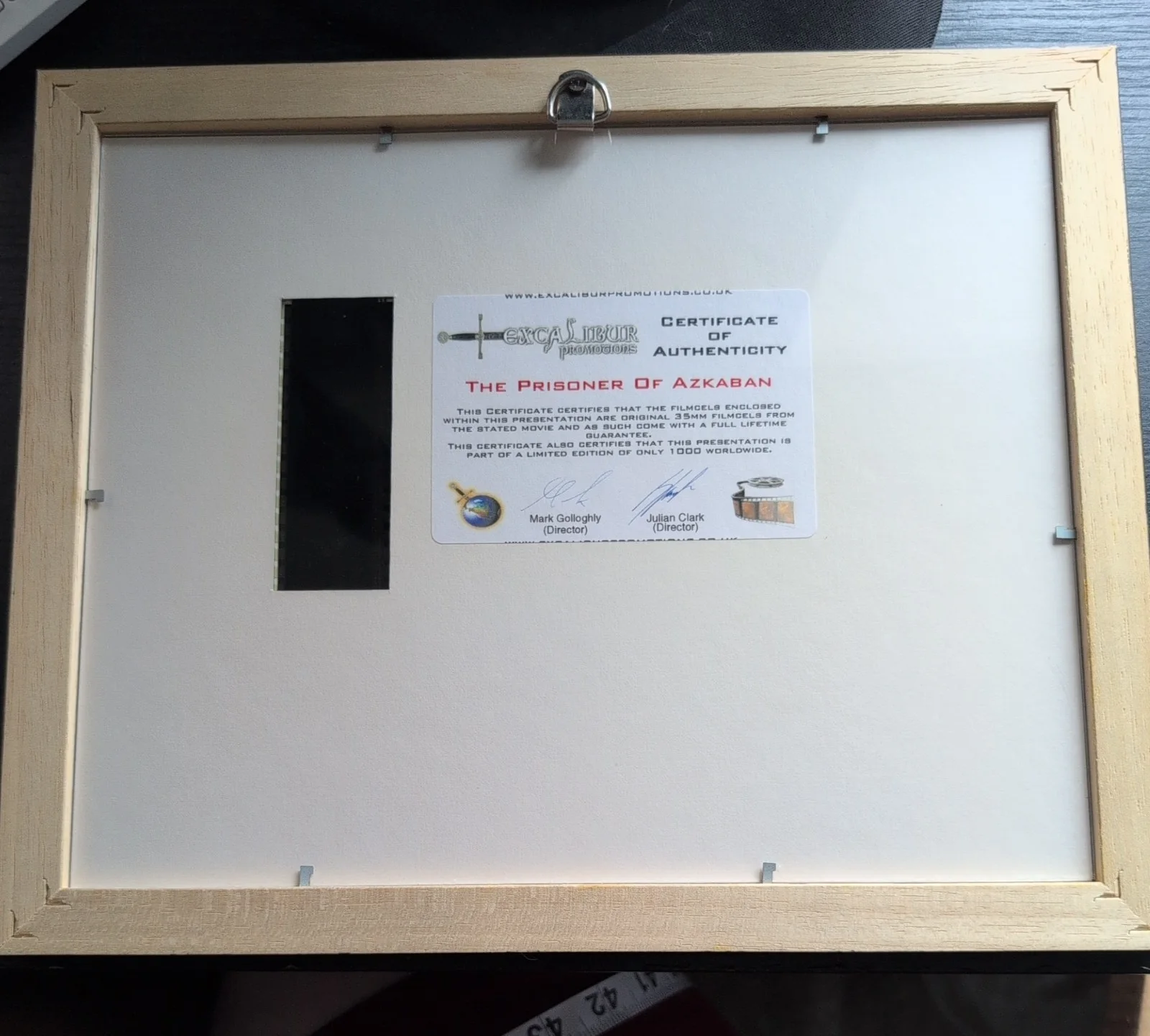Harry Potter Prisoner of Azkaban Original 35mm Film Cell 194/1000 Framed COA, изображение 3