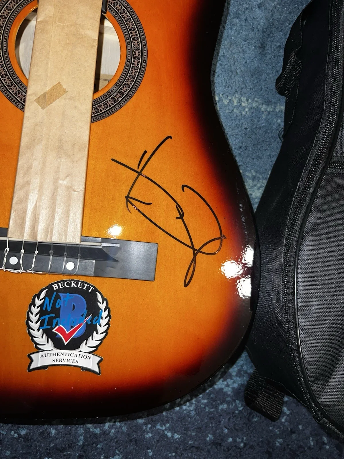 Hardy Signed Full Size Acoustic Guitar “Country, Country” Superstar Beckett, изображение 4