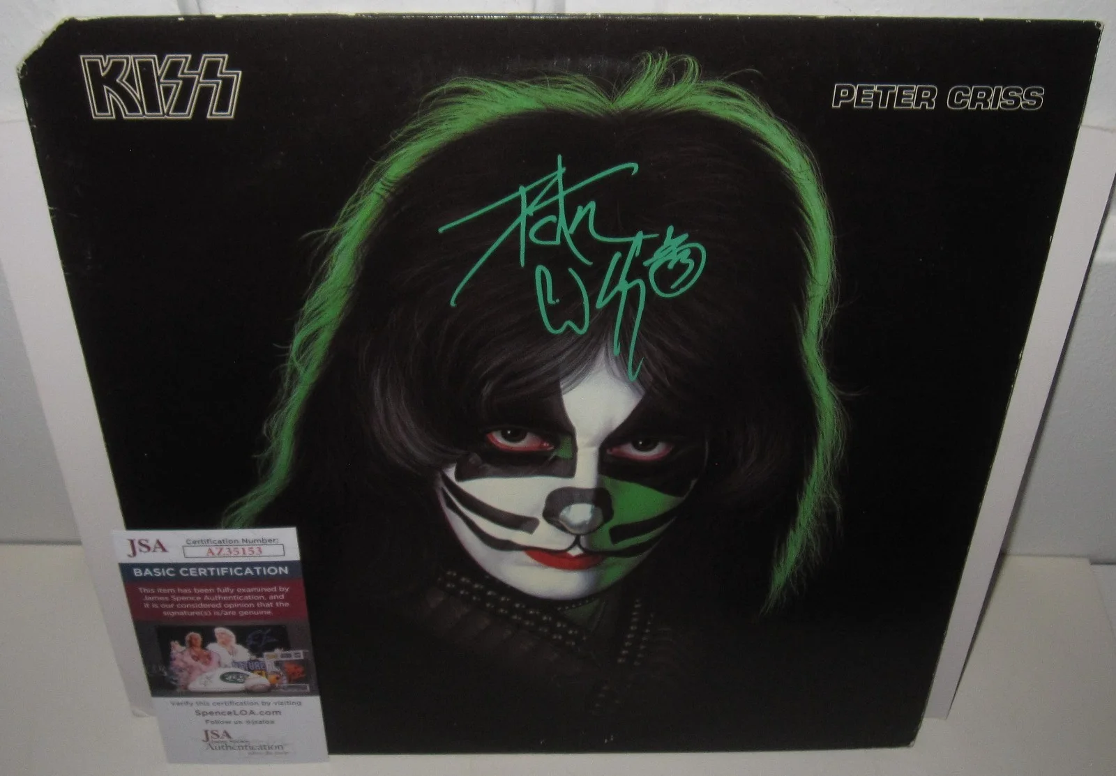 PETER CRISS SIGNED KISS ALBUM SOLO 1978 ROCK AUTOGRAPH VINYL AUCOIN JSA COA, изображение 5