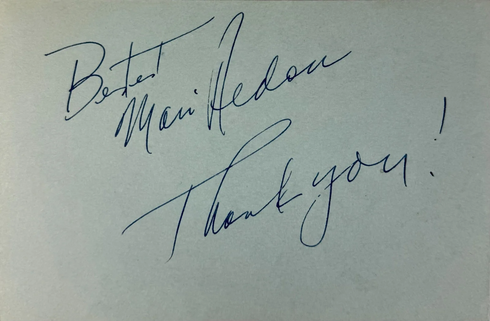 Mari Aldon — MARI ALDON Signed Autographed 4x6 INDEX CARD Distant Drums The Barefoot Contessa, изображение 4