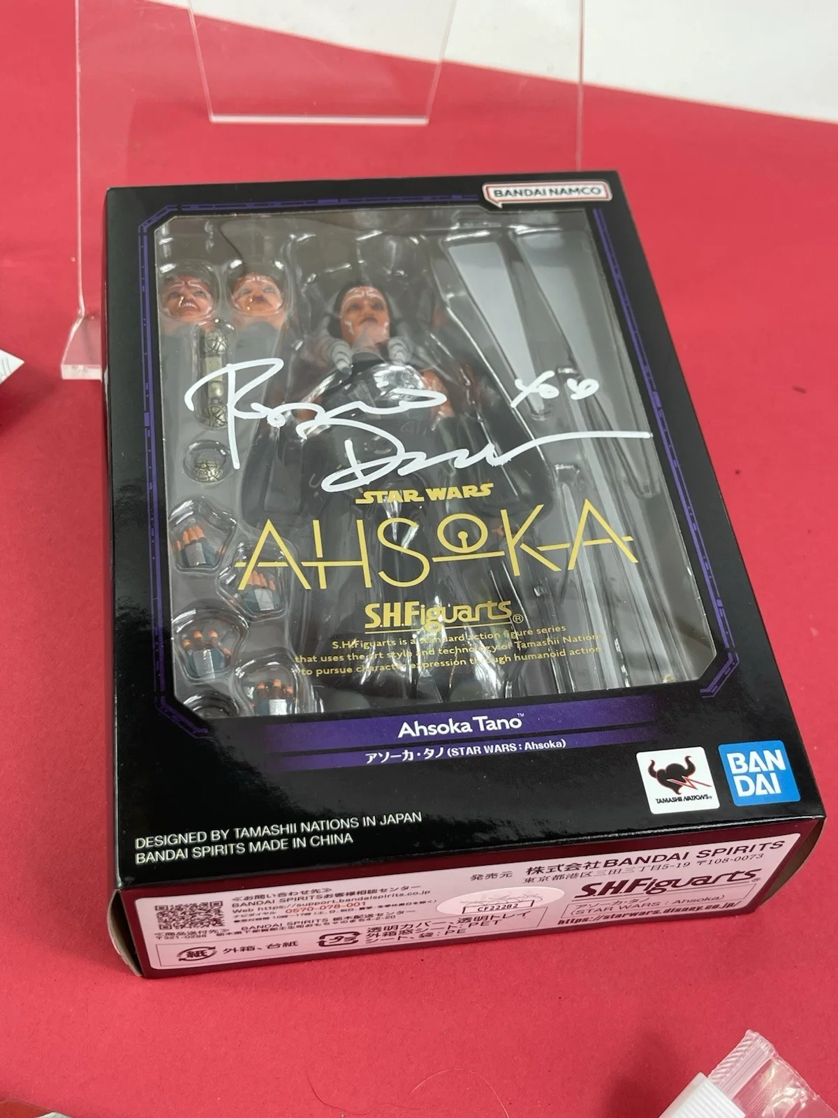 Rosario Dawson — S.H. Figuarts Ashoka Star Wars BANDAI from Japan Signed By Rosario Dawson JSA