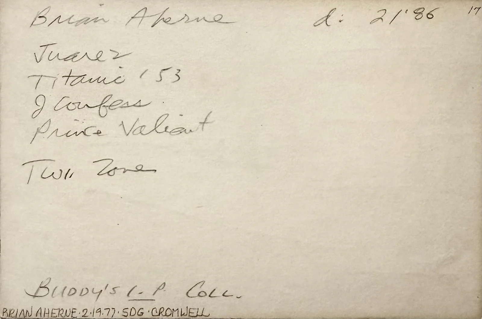 Brian Aherne — BRIAN AHERNE Signed Autographed 4"x 6" INDEX CARD The Locket A Night to Remember, image 5