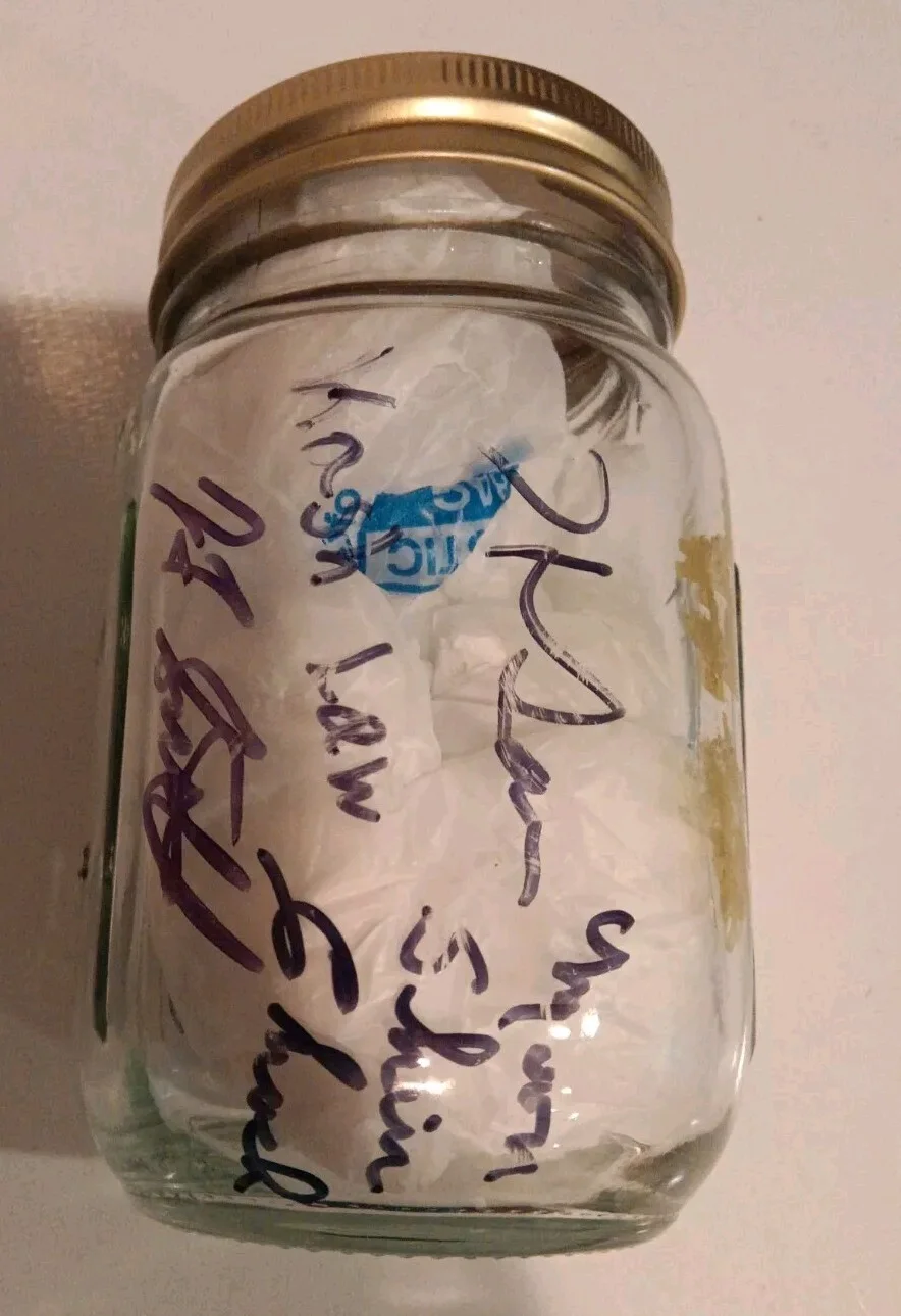 Tim Smith — MOONSHINERS Master Distillers Autographed Mason Jar Tim Smith Mike Burdette, image 2