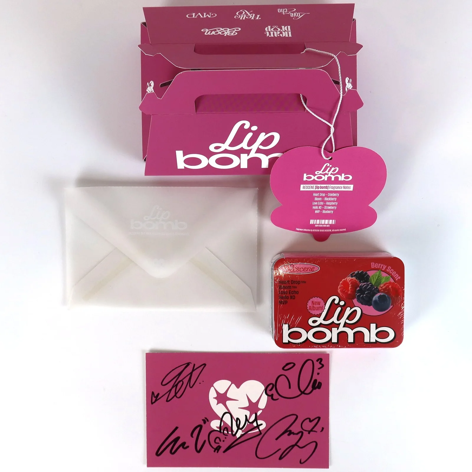 Rescene - Lip Bomb QR Album Signed Autographed Promo 2025, image 2