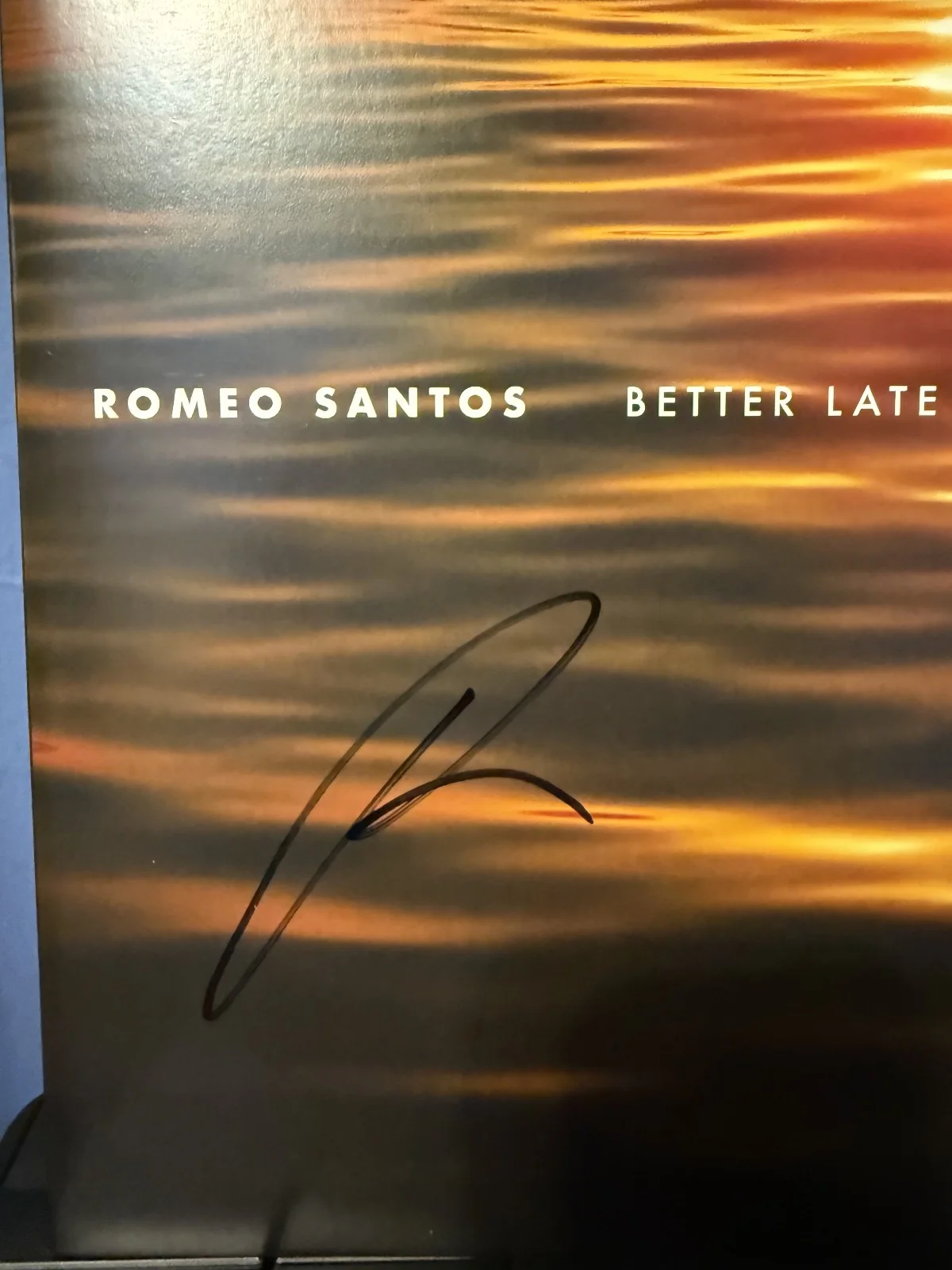 Romeo Santos & Prince Royce signed Better Late... 12" lp album COLOR VINYL, изображение 4