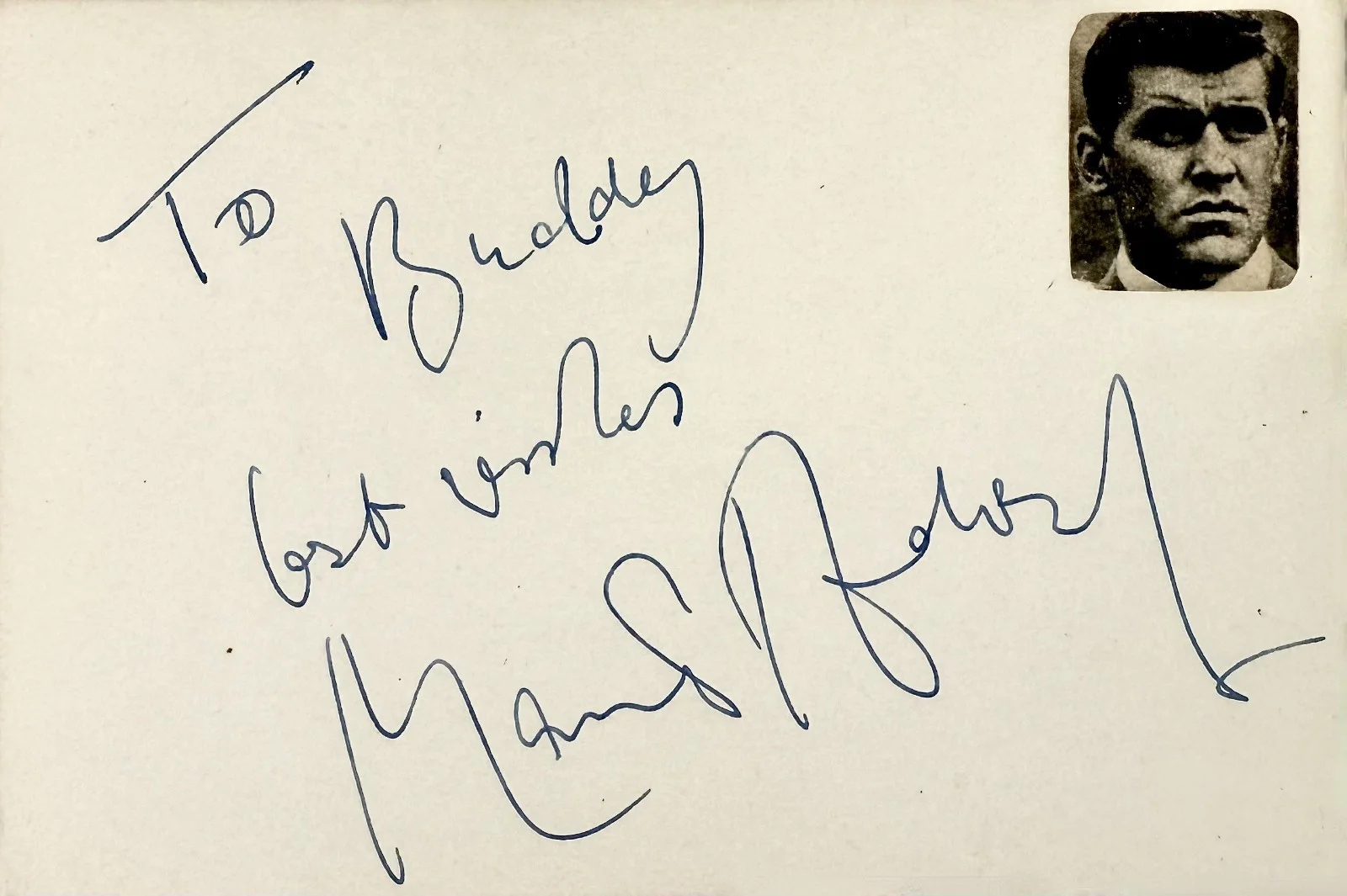 Mario Adorf — MARIO ADORF Signed Autograph 4" x 6" INDEX CARD The Tin Drum Caliber 9 ROSA ROTH, image 4