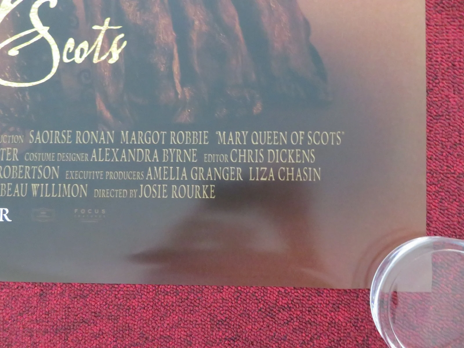 MARY QUEEN OF SCOTS - D US ONE SHEET ROLLED POSTER MARGOT ROBBIE S. RONAN 2018, изображение 5