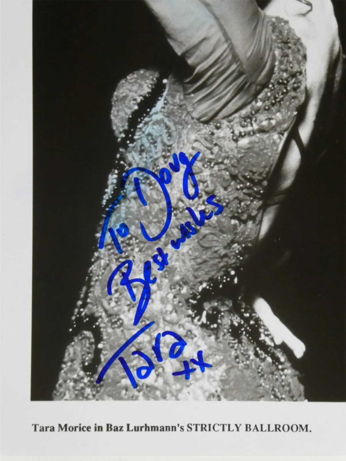 Tara Morice — Tara Morice Signed B&W 8x10 Promo Photo Strictly Ballroom Personalized To Doug, изображение 2