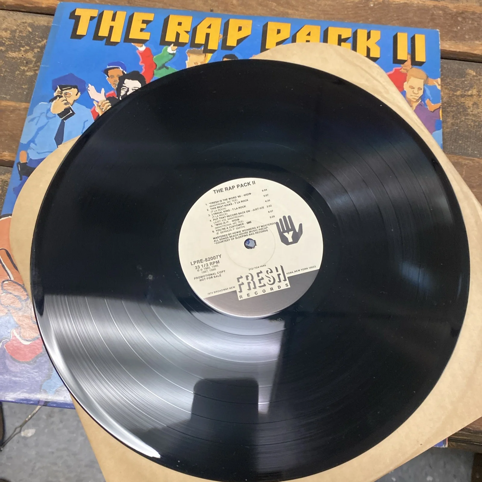 M Rap Pack II 2 Vinyl Record Promo VG+, image 2