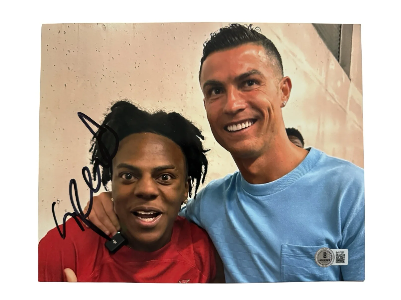 IShowSpeed — IShowSpeed Signed 8x10 Photo YouTuber Speed Beckett Authenticated With Proof
