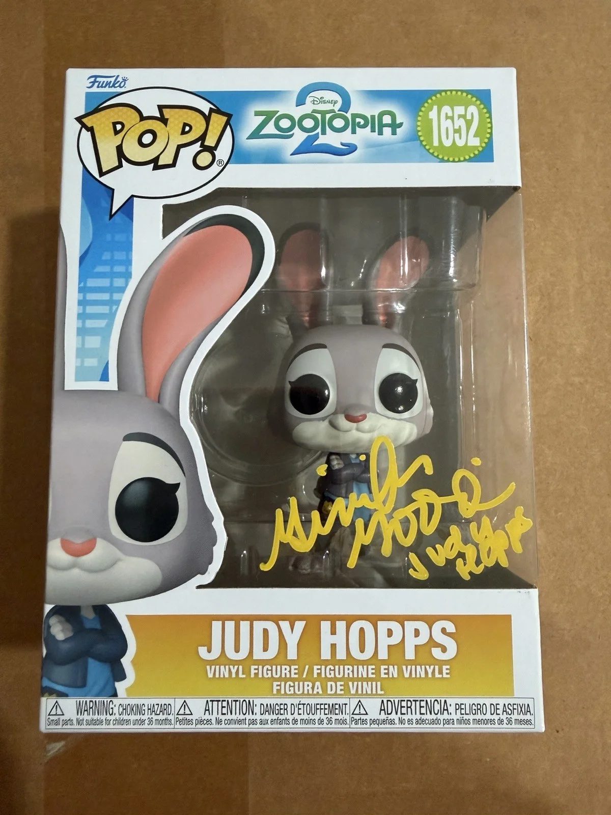 Ginnifer Goodwin Signed Judy Hopps Zootopia 2 Funko Autograph Exact Proof, image 3
