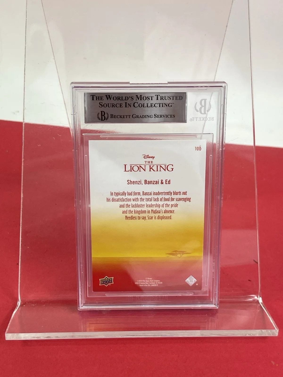 Cheech Marin, Jim Cummings — Cheech & Jim Cummings signed Lion King teasing Card Beckett Slabbed, изображение 5