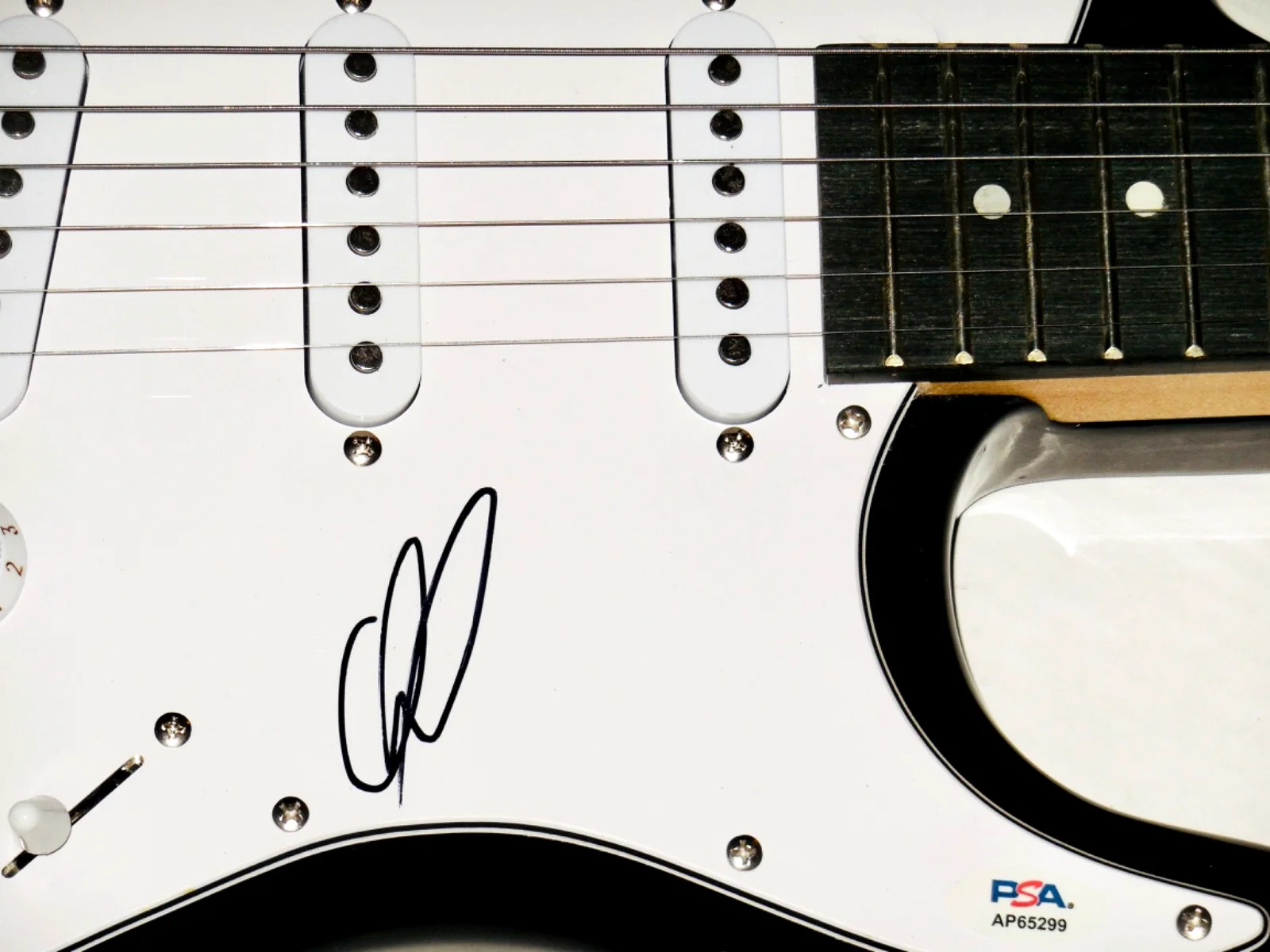 DAVID DRAIMAN AUTOGRAPHED ELECTRIC GUITAR (DISTURBED) - PSA DNA!, image 2