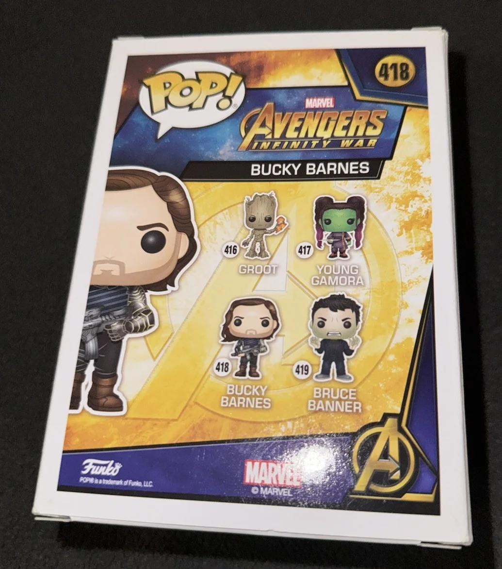 Sebastian Stan — Sebastian Stan signed Winter Soldier funko pop Bucky Barnes poster photo Falcon, изображение 5
