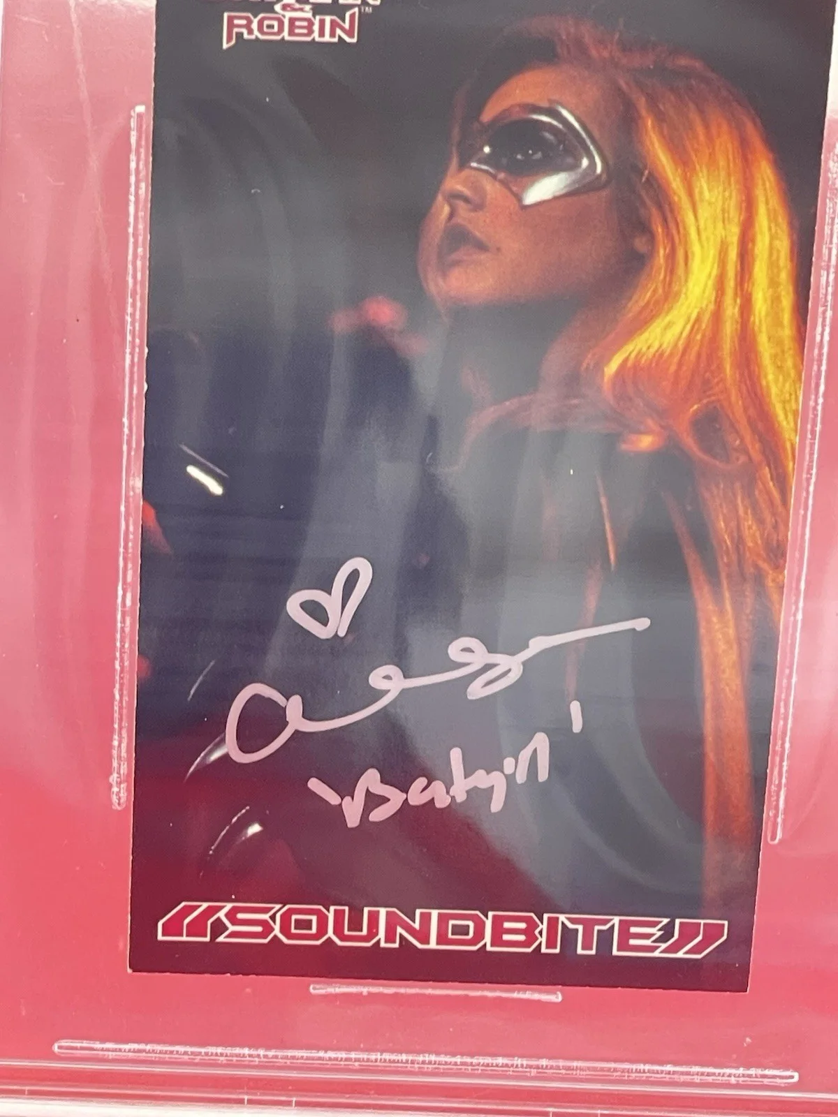 Alicia Silverstone — Alicia Silverstone Hand signed Batman Trading Card Beckett Slabbed, изображение 3