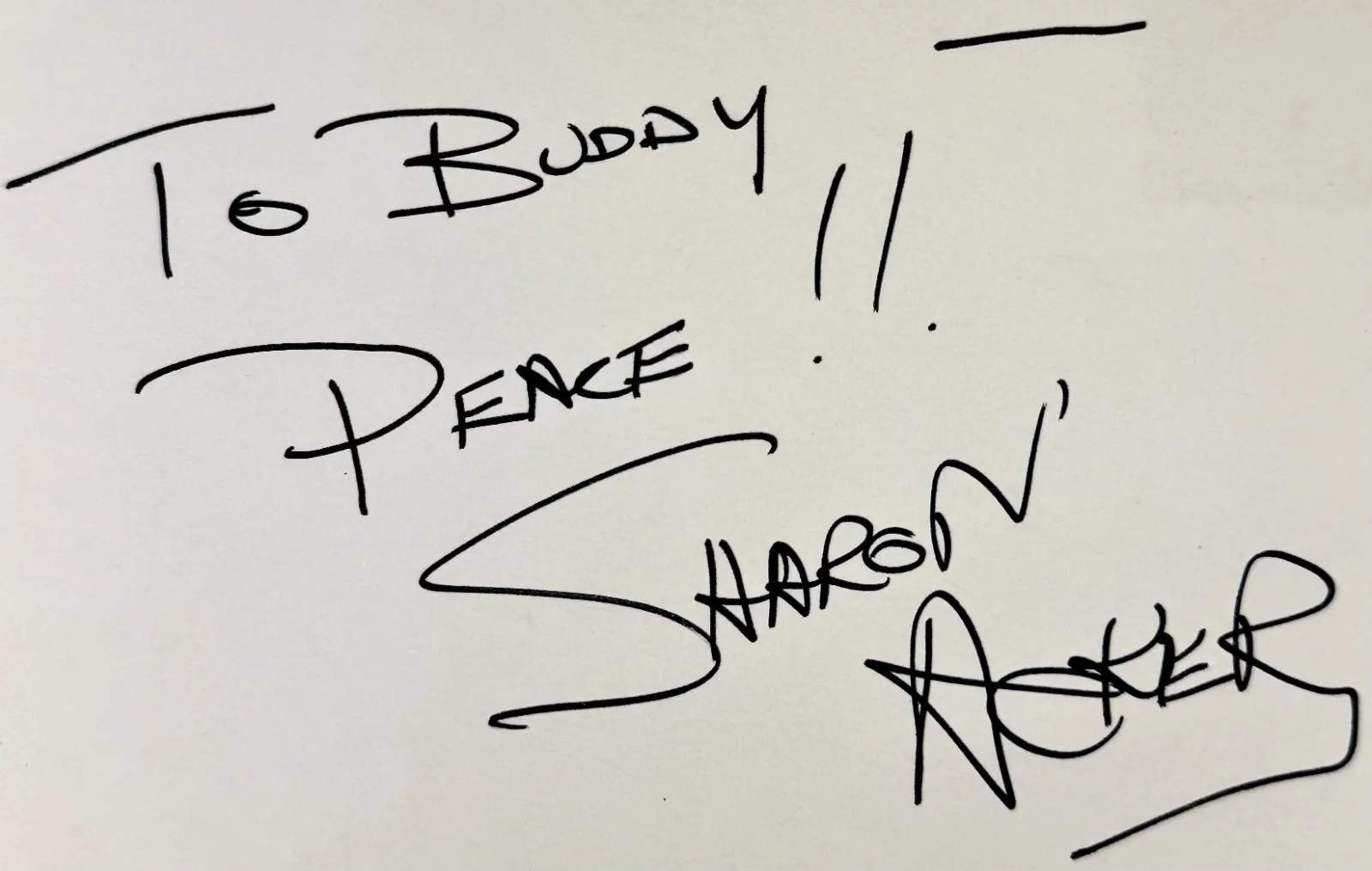 Sharon Acker — SHARON ACKER Signed Autograph 4" x 6" INDEX CARD The New Perry Mason STAR TREK, изображение 2
