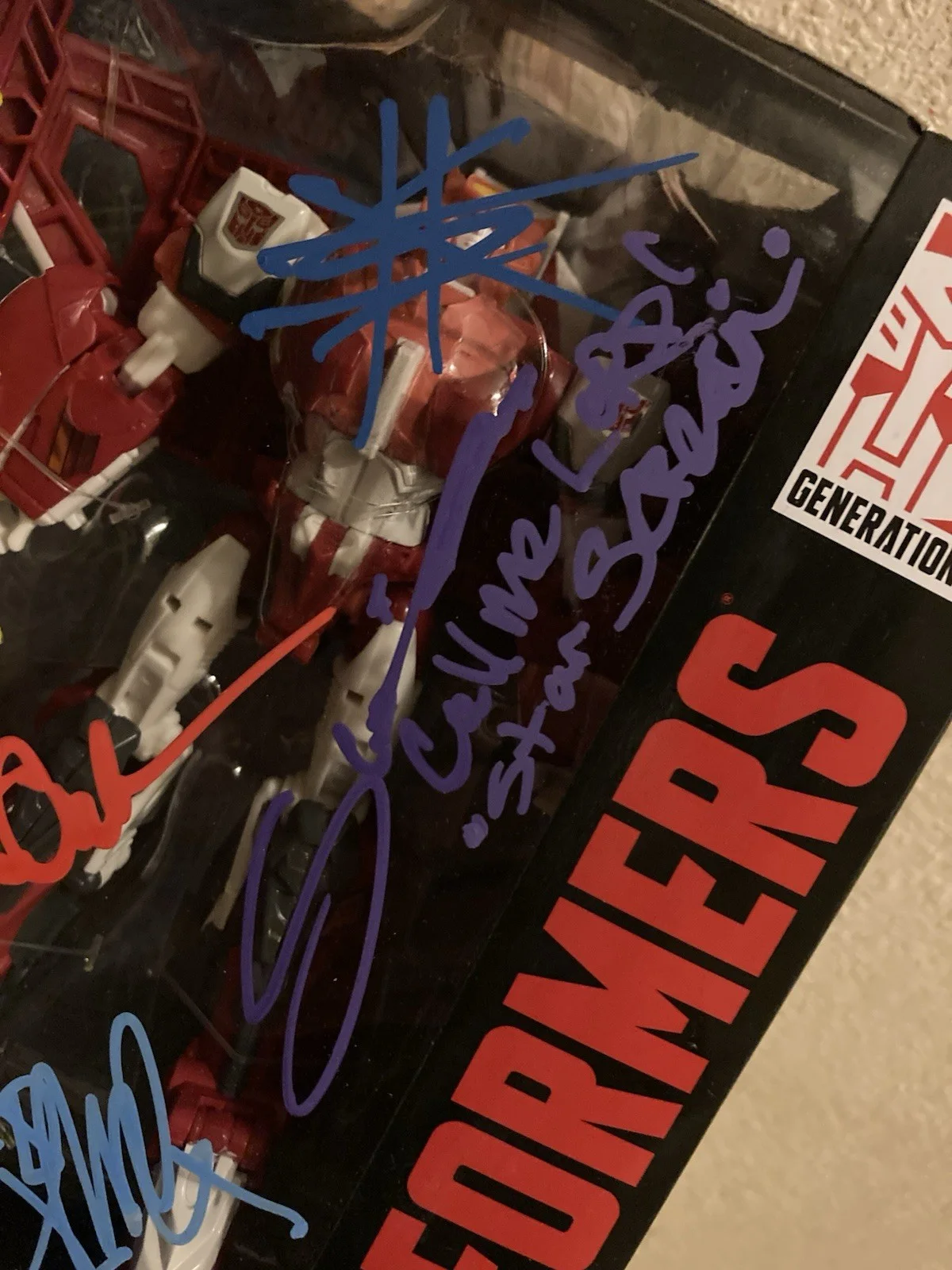 Rare Signed 6x Transformers Figure Megan Fox/Shia LeBouf/Charlie Adler + More!, изображение 5